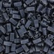 Miyuki half tila 5x2.4mm beads - Matted gunmetal HTL-2001